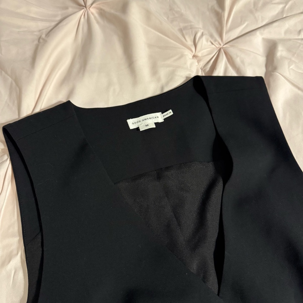 LOWEST PRICE ✨ Good American Suited Black Vest - Picture 3 of 10